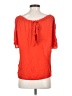 Joie 100% Silk Orange Short Sleeve Silk Top Size S - photo 2