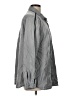 Side Stitch Stripes Gray Long Sleeve Button-Down Shirt Size L - photo 4