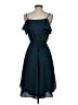 Ann Taylor LOFT 100% Polyester Solid Teal Cocktail Dress Size S - photo 2