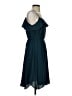 Ann Taylor LOFT 100% Polyester Solid Teal Cocktail Dress Size S - photo 4