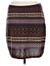 Double D Ranch Print Brown Casual Skirt Size M - photo 2