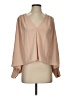 prologue 100% Polyester Tan Long Sleeve Blouse Size XS - photo 1