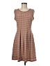 Max Studio Argyle Brown Casual Dress Size M - photo 1