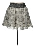 Blue Rain 100% Polyester Animal Print Silver Ivory Casual Skirt Size M - photo 1