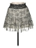 Blue Rain 100% Polyester Animal Print Silver Ivory Casual Skirt Size M - photo 2