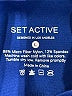 Set Active Solid Blue Athletic Shorts Size L - photo 3