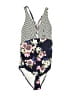 Cupshe Floral Blue One Piece Swimsuit Size XL - photo 1