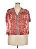 Isabel Marant Red Short Sleeve Blouse Size 5X (estimated) - photo 1