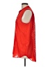 Vince Camuto 100% Polyester Red Sleeveless Blouse Size L (petite) - photo 5