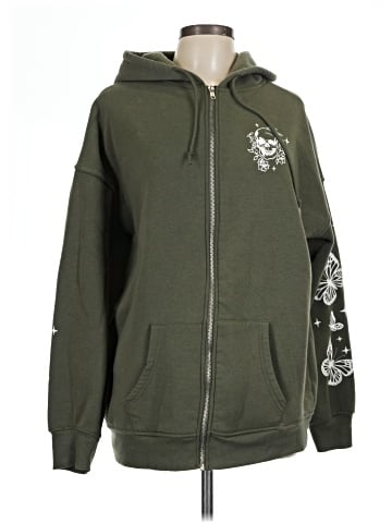 Orange Kiss Zip Up Hoodie (view 1)