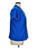Dana Buchman 100% Polyester Blue Short Sleeve Blouse Size 0X (estimated) - photo 4