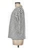 Talbots 100% Cotton Stripes Silver 3/4 Sleeve Top Size M (petite) - photo 5
