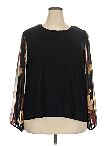 T Tahari Long Sleeve T-Shirt (view 1)