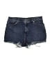 Express Blue Denim Shorts Size 12 - photo 1