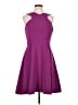 Adelyn Rae 100% Polyester Solid Purple Cocktail Dress Size L - photo 1