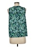 Ann Taylor LOFT 100% Polyester Green Sleeveless Blouse Size M - photo 2