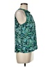 Ann Taylor LOFT 100% Polyester Green Sleeveless Blouse Size M - photo 4