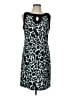 DressBarn Graphic Teal Cocktail Dress Size 12 - photo 1