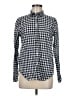 J.Crew Checkered-gingham Blue Long Sleeve Button-Down Shirt Size 6 - photo 1