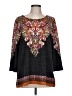 JM Collection Paisley Black Pullover Sweater Size L - photo 1