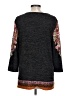 JM Collection Paisley Black Pullover Sweater Size L - photo 2