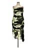 Siena 100% Polyester Tropical Green Cocktail Dress Size 2X - photo 1