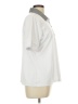 IZOD 100% Polyester Silver Short Sleeve Blouse Size L - photo 4