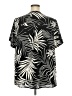 Torrid Tropical Black Short Sleeve Blouse Size 3X Plus (3) - photo 2