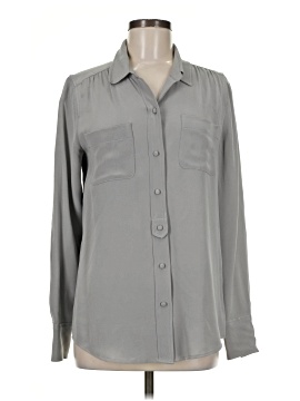 J.Crew Collection Long Sleeve Silk Top