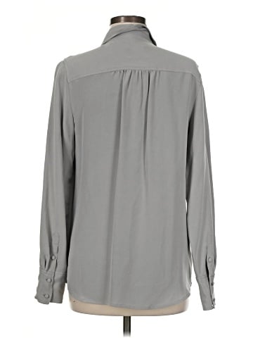 J.Crew Collection Long Sleeve Silk Top (view 2)