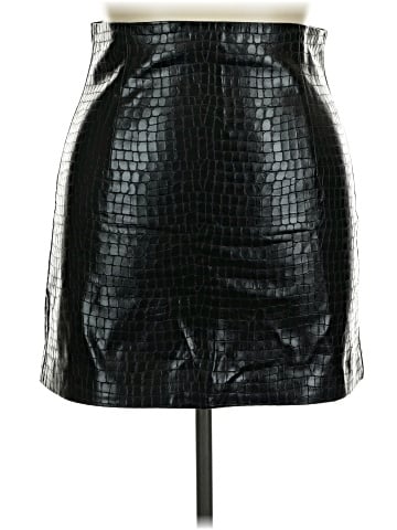 Zara Faux Leather Skirt (view 1)