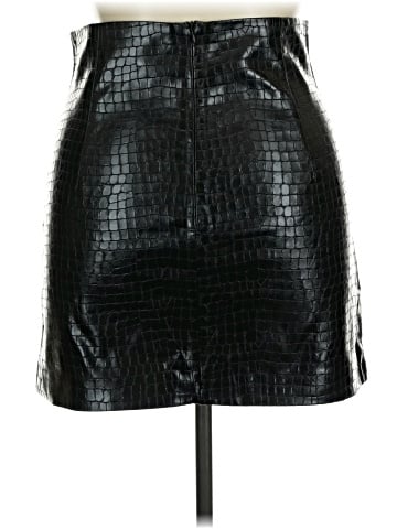 Zara Faux Leather Skirt (view 2)