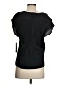 Three Dots Black Short Sleeve Top Size S - photo 2