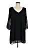 Lulus 100% Polyester Solid Black Casual Dress Size M - photo 1
