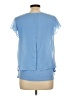 A. Byer 100% Polyester Blue Short Sleeve Blouse Size L - photo 2