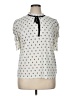 CeCe Ivory Short Sleeve Blouse Size XL - photo 1