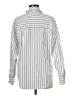 Express Stripes Silver Long Sleeve Button-Down Shirt Size M - photo 2