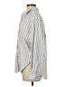 Express Stripes Silver Long Sleeve Button-Down Shirt Size M - photo 5