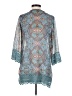 Jolt 100% Polyester Teal Kimono Size XS - photo 2