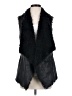 Mo-Ka 100% Polyester Black Faux Fur Vest Size S - photo 1