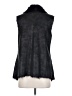 Mo-Ka 100% Polyester Black Faux Fur Vest Size S - photo 2