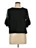 Sugar Lips 100% Polyester Black 3/4 Sleeve Top Size L (estimated) - photo 1