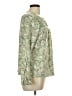 Absolutely Famous 100% Polyester Green Long Sleeve Henley Size L - photo 4