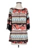 Win Win Print Gray Casual Dress Size S - photo 1