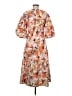 CAARA 100% Polyester Floral Orange Casual Dress Size M - photo 2
