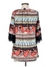 Win Win Print Gray Casual Dress Size S - photo 2
