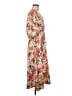 CAARA 100% Polyester Floral Orange Casual Dress Size M - photo 4