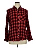 Gap Plaid Red Long Sleeve Button-Down Shirt Size XL - photo 1