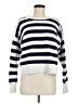 J.Crew 100% Cotton Stripes White Pullover Sweater Size M - photo 1