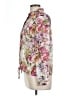 Liz Claiborne 100% Polyester Floral Pink Long Sleeve Blouse Size L (petite) - photo 5
